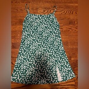 Green and White Princess Polly Mini Dress